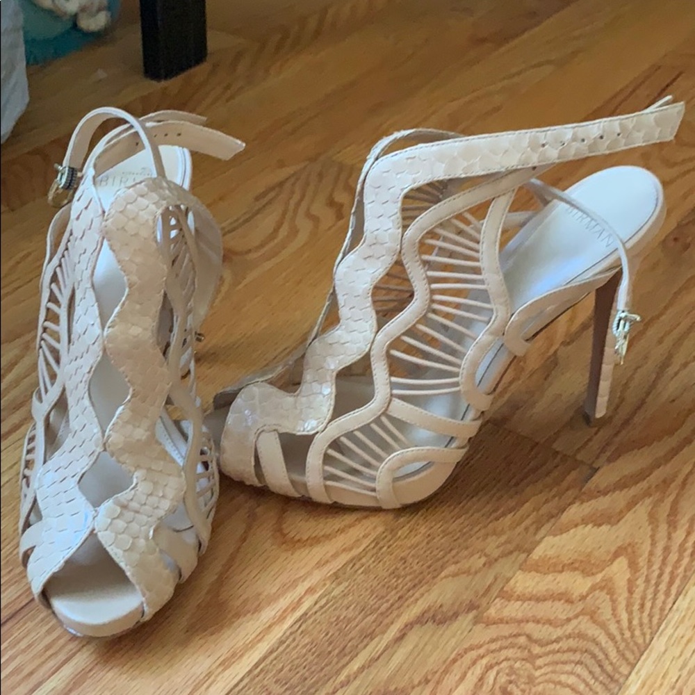 Birman never worn python heels